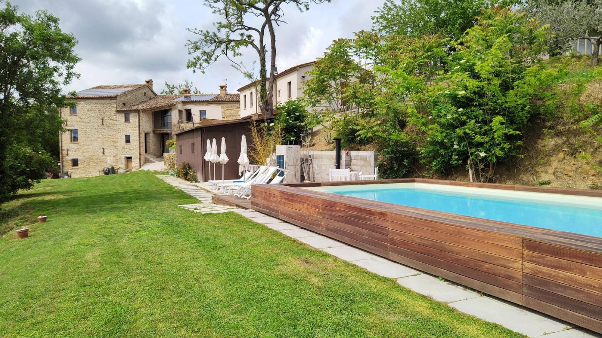 Borgo Calbianco - Private House With Pool & Airco Villa Cerreto Castello Luaran gambar