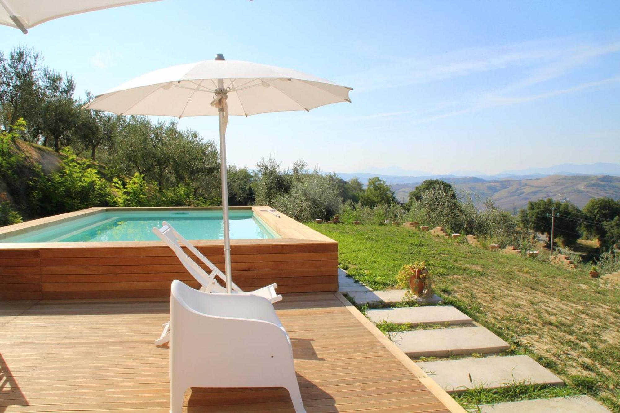 Borgo Calbianco - Private House With Pool & Airco Villa Cerreto Castello Luaran gambar